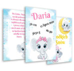 Metryczki do pokoju dziecięcego 3szt. format A4-13 wzorów - obrazek 3