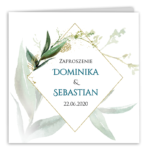 Zaproszenia ślubne - Kornelia - 7wzorów