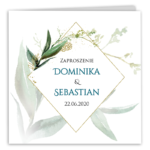 Zaproszenia ślubne - Kornelia - 7wzorów