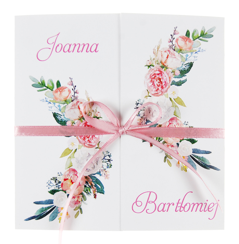 zaproszenia-slubne-brama-lucja-wstazka-roz Zaproszenia ślubne Brama - Łucja - 30wzorów - obrazek 1