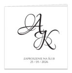 Zaproszenia na Ślub złocone - Ofelia - 10 wzorów - obrazek 10