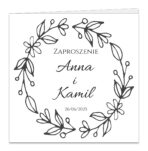 Zaproszenia Ślubne złocone - Ofelia4 - 13 wzorów - obrazek 13