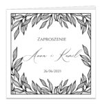 Zaproszenia Ślubne złocone - Ofelia4 - 13 wzorów - obrazek 10