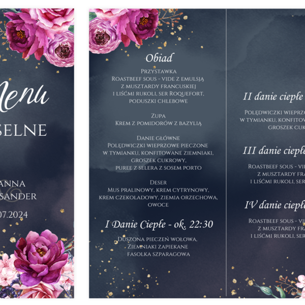 menu weselne DL - C7