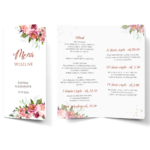 Menu Weselne DL - 18wzorów