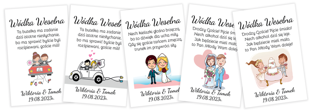 zawieszki weselne