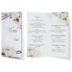Menu Weselne DL złocone serca Ariana 6 wzorów - obrazek 3