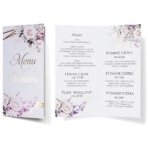 Menu Weselne DL złocone serca Ariana 6 wzorów - obrazek 6