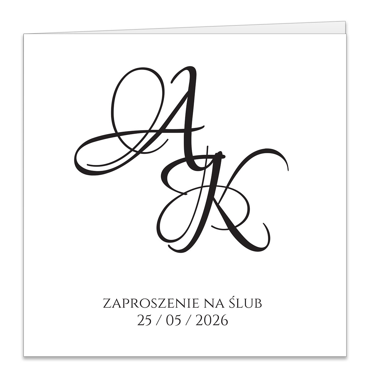 zaproszenia złocone