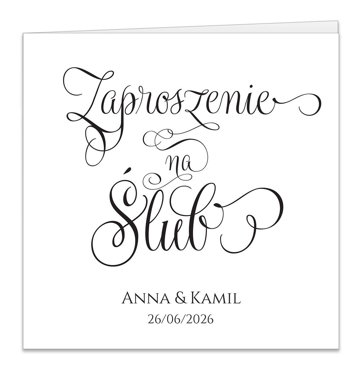zaproszenia ślubne złocone