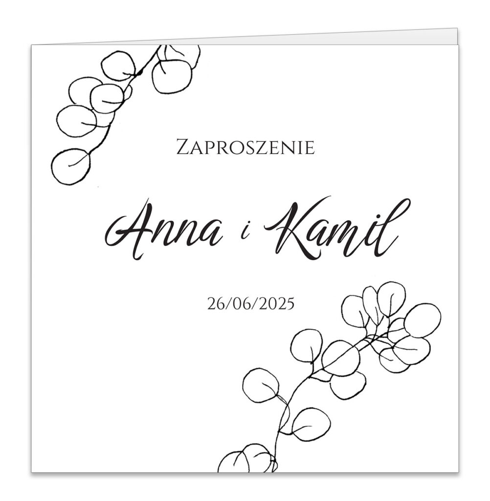 zaproszenia ślubne złocone