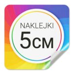 Naklejki Własny Projekt Kwadrat 40szt 50mm