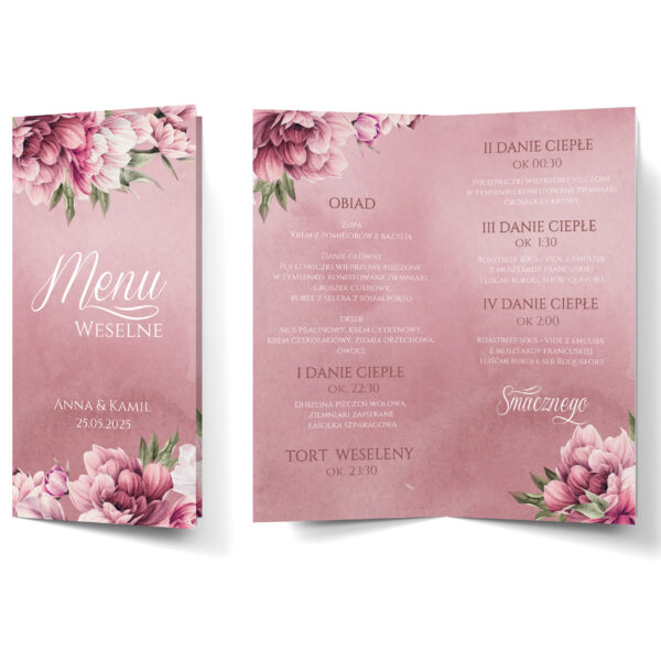 Menu weselne Dl