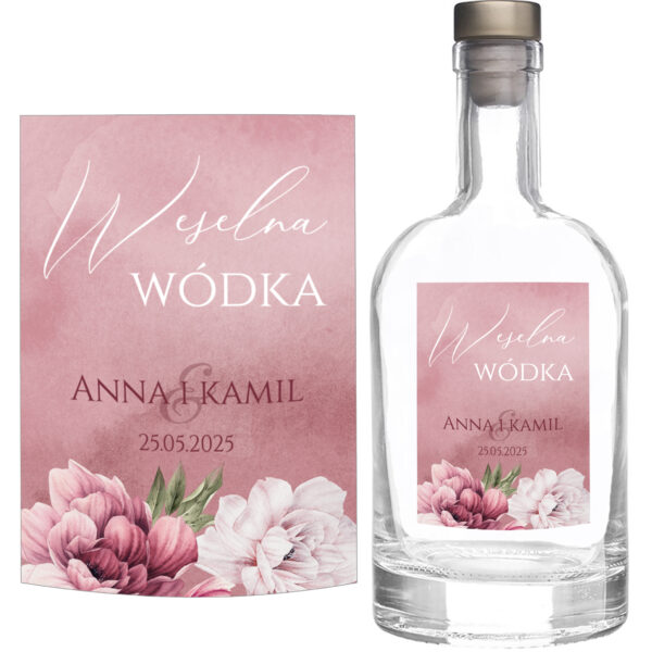 naklejki na alkohol weselny