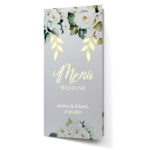 Menu weselne złocone