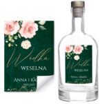 Naklejki na wódkę weselną - Noemi - 8 szt. - obrazek 4