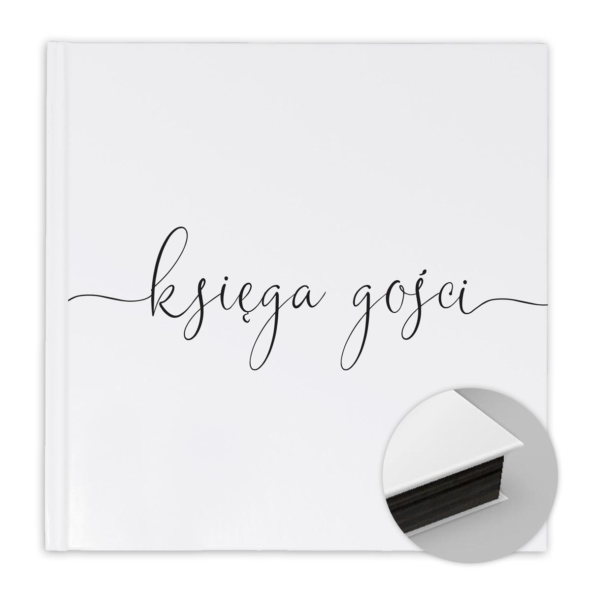 min-ksiega-gosci-czarne Księga gości - NAPIS - czarne karty - 100stron - obrazek 1