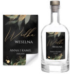 Naklejki na wódkę weselną - Emilia - 8 szt. - obrazek 3
