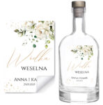 Naklejki na wódkę weselną - Emilia - 8 szt. - obrazek 6