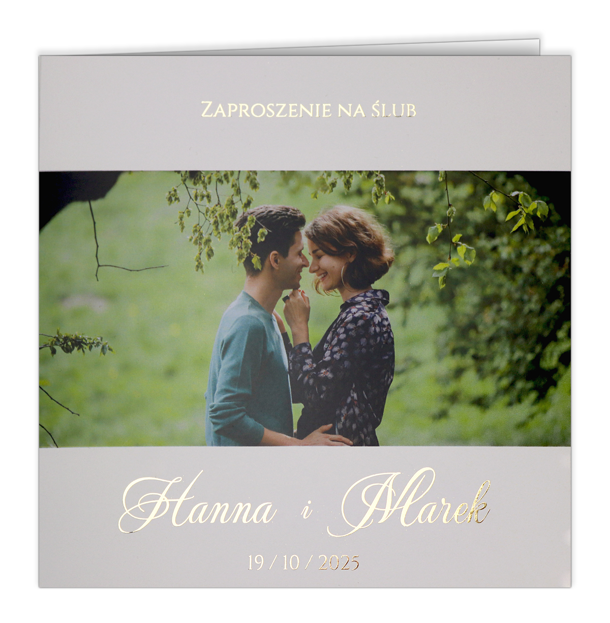 wiz_2 Zaproszenia Ślubne złocone ze zdjęciem - Nadia - obrazek 1