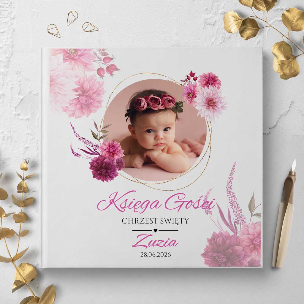 księgi gości na chrzest