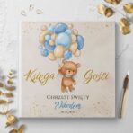 Księga Chrzest- niebieskie misie