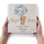 Księga Chrzest- niebieskie misie - obrazek 3