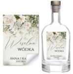 Naklejki na butelki na alkohol weselny
