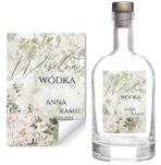 Naklejki na butelki na alkohol weselny