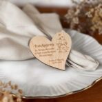 Drewniane magnesy ślubne. Podziękowania dla gości weselnych