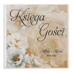 Księga gości białe kwiaty