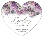 magnesy z podziękowaniem dla gości białe