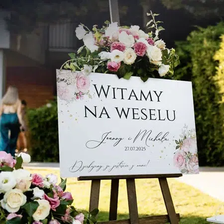 Tablice powitalne na ślub