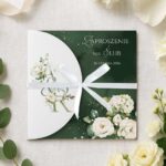 zaproszenia ślubne nietypowe ze wstążką